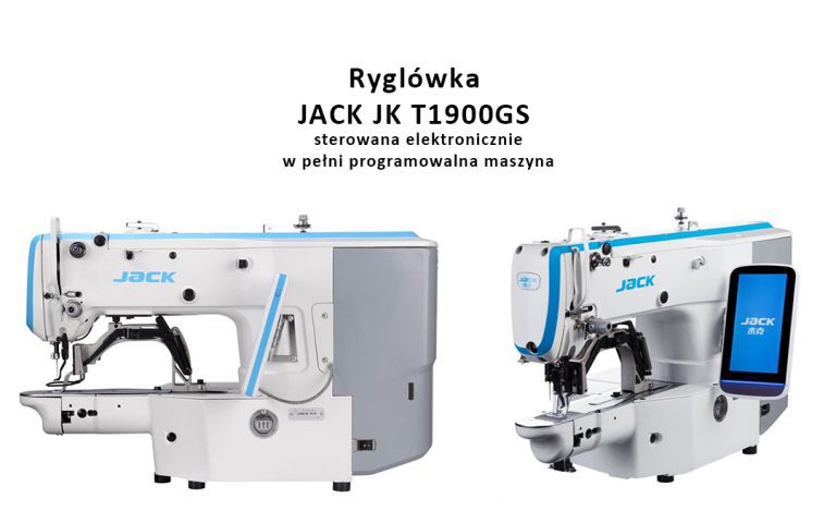 Ryglówka JACK JK T1900GS sterowana elektronicznie w pełni programowalna maszyna
